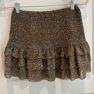 Women’s smocked waist mini skirt